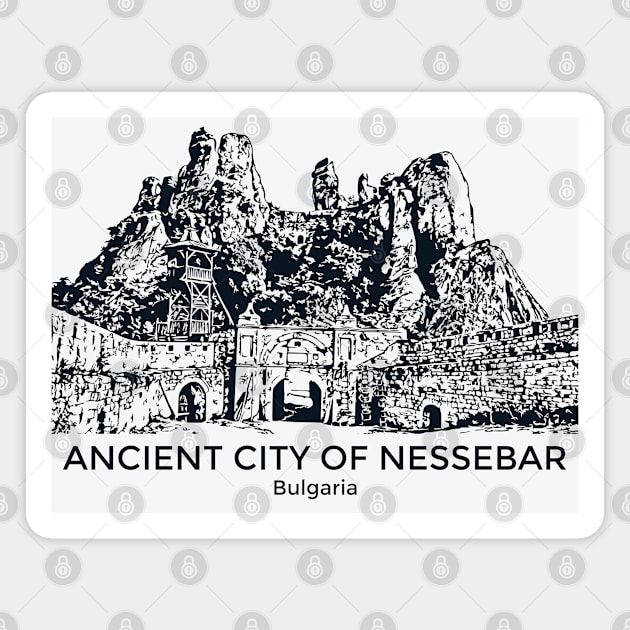 Ancient City of Nessebar - Bulgaria Magnet by Lakeric